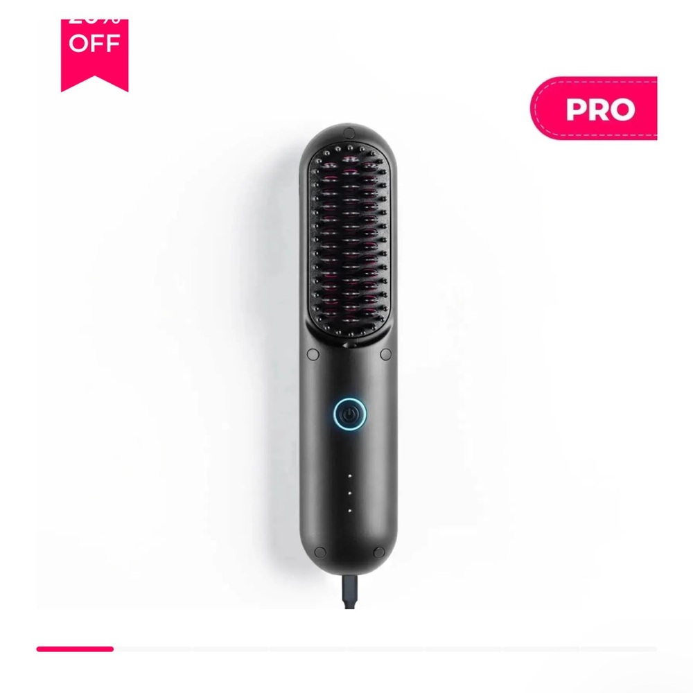 TYMO Porta Pro Hair Straightener Brush - Black